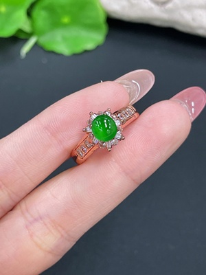 F40738965 翡翠蛋面 非金 货品总重约5.7g