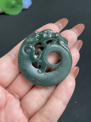H35101728 Hetian Jade Pendant Antique Style Total Weight Approx. 26.8g