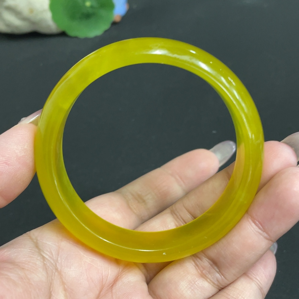 H34972625 Xiuyu (Serpentine Jade) Round Bracelet Size 58 Total Weight Approx. 49.5g