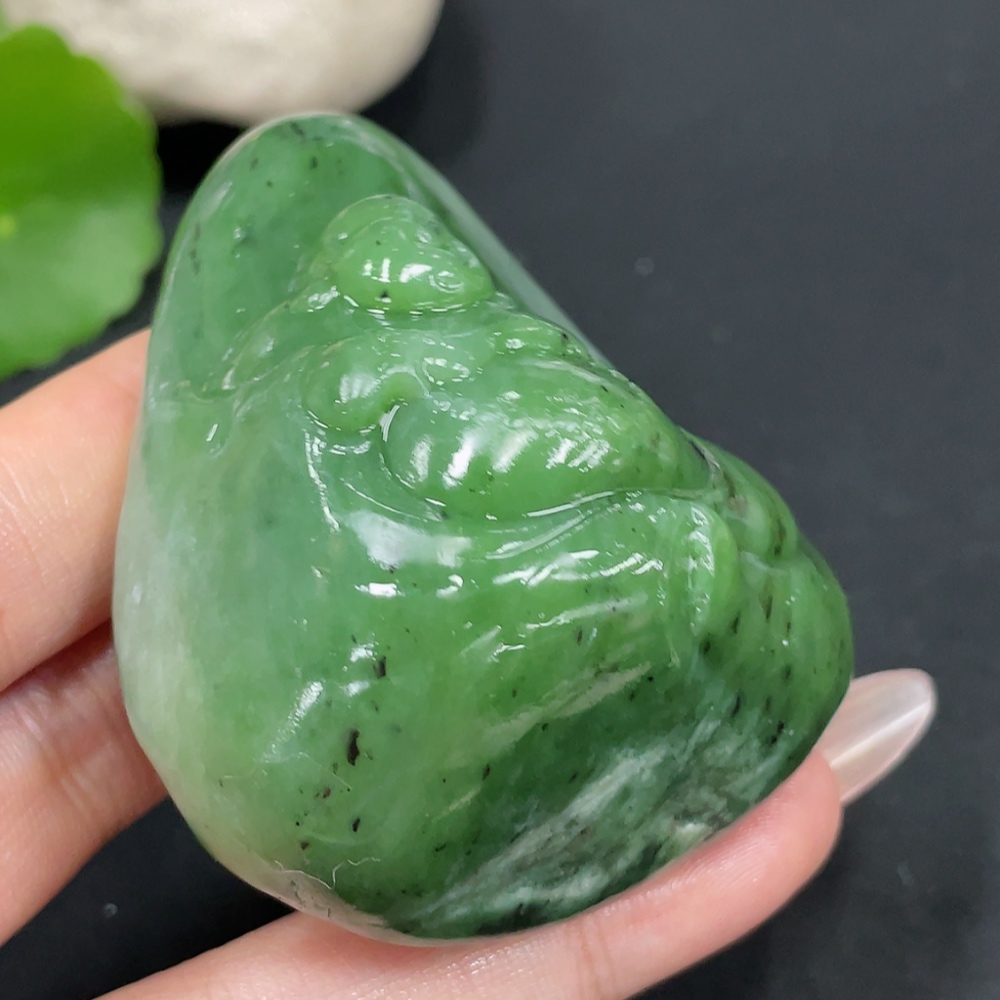 H30521081 Hetian Jade Handheld Ornament Dragon Total Weight Approx. 141g