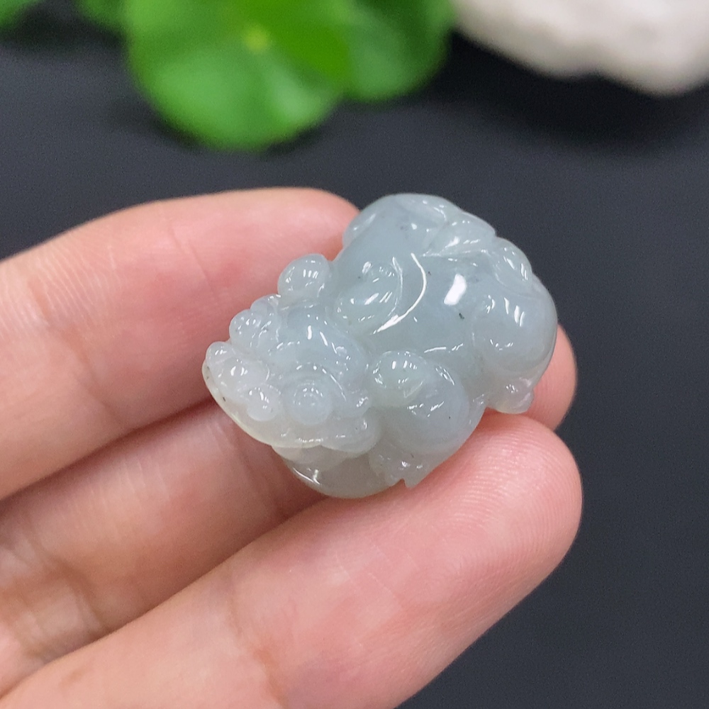 F30484266 Jadeite Pixiu Pendant, Total Weight Approx. 7.9g