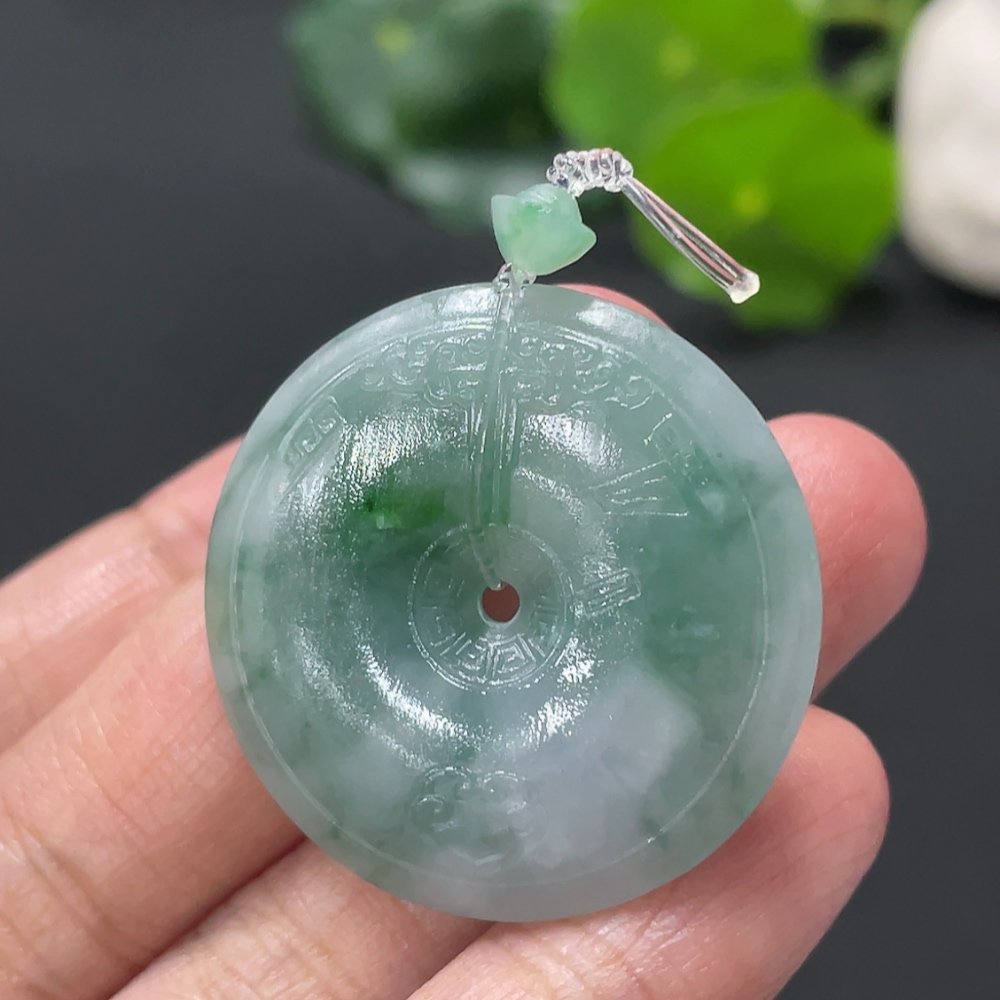 F33909384 Jadeite Unpolished Safety Pendant, Total Weight Approx. 10.1g