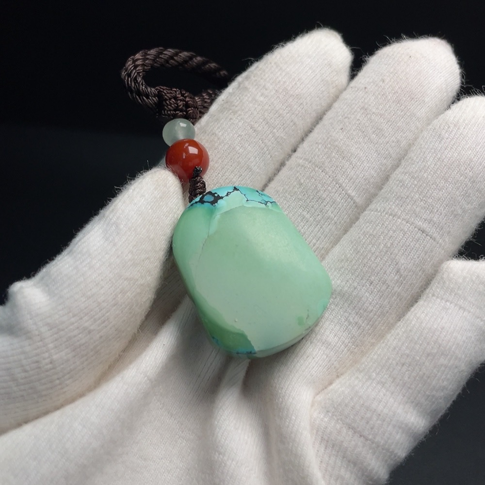 C29340597 Turquoise Pendant (Total weight including rope: approx. 18.92g)