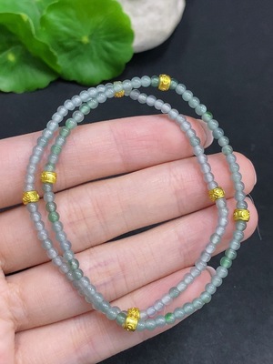 F34022504 Jadeite Bracelet Sell as a Lot Non-Gold Inlaid