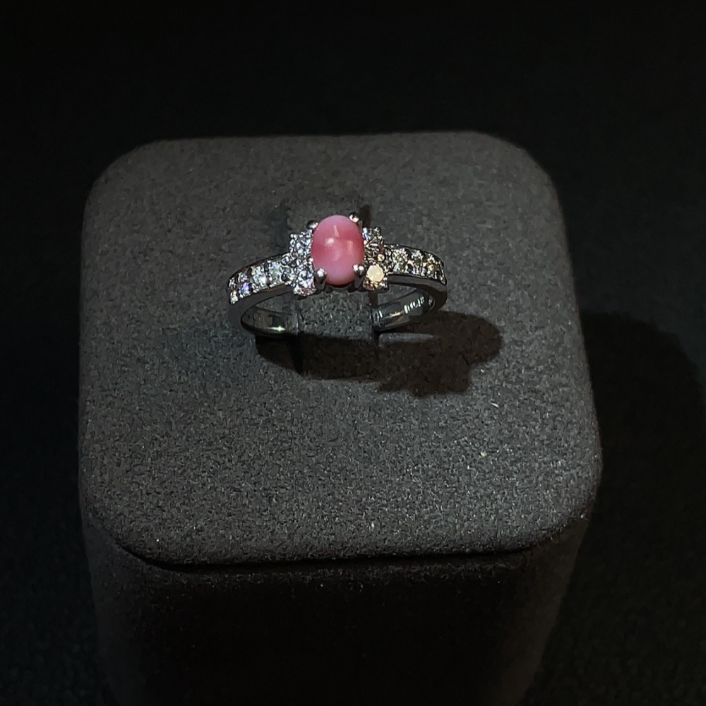 C25845576 Conch Pearl Ring pt900 Total Weight Approx.4.85g Size 12#