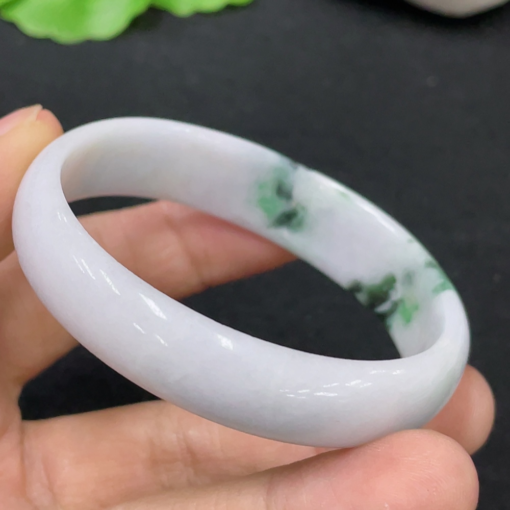 F31611561 Jadeite Round Bracelet, Total Weight Approx. 20.62g, Size 47.6, Containing Other Mineral Components