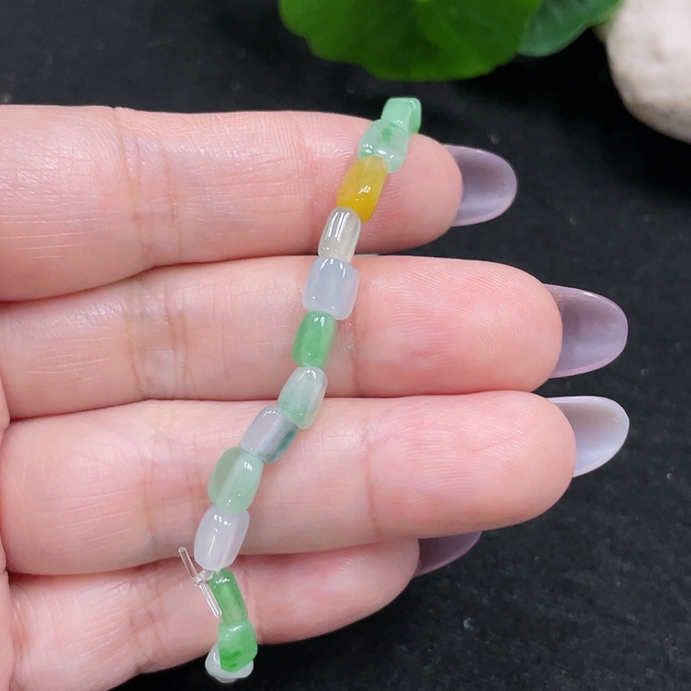 F34966052 Jadeite Bracelet Total Weight Approx. 5.82g Yellow Color Origin Undetermined