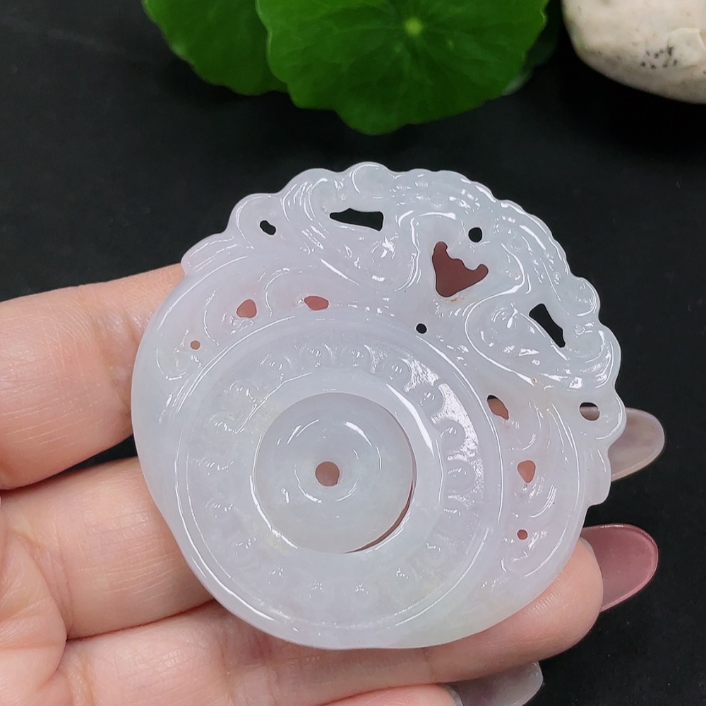 F34032424 Jadeite Antique Pendant, Total Weight Approx. 30.4g