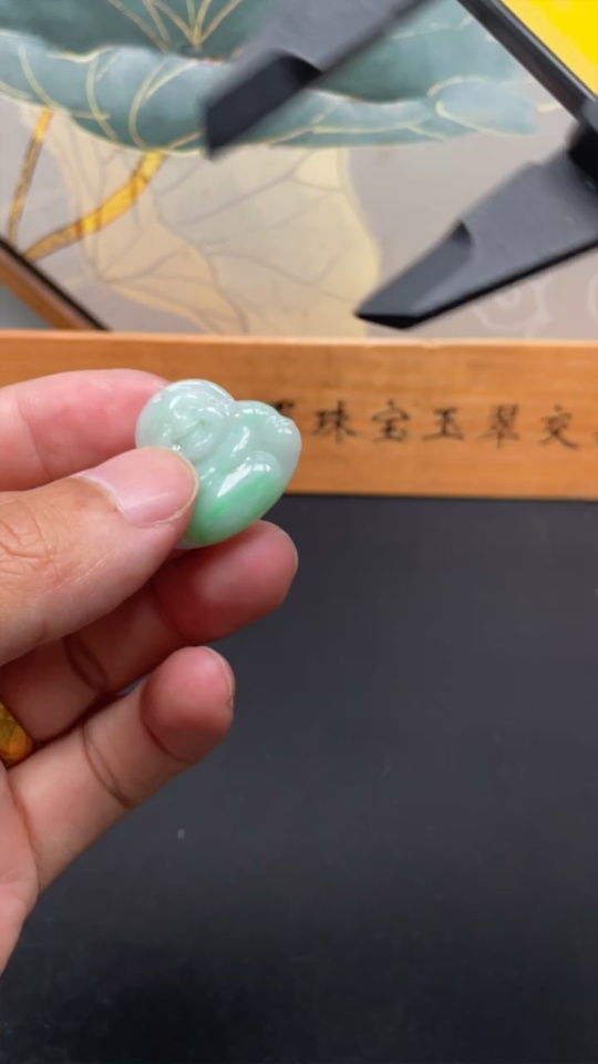 F32819977 Jadeite Buddha Pendant Total Weight Approx.5.58g