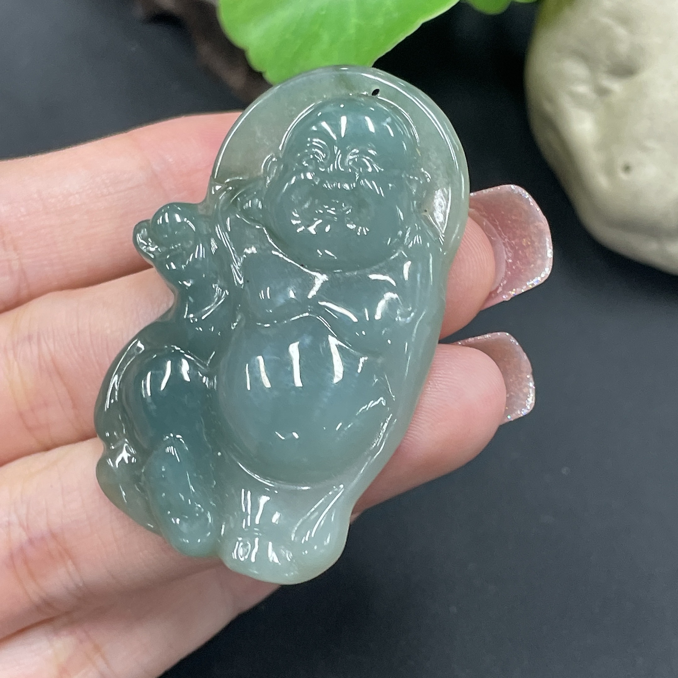 F09855315 Jadeite Pendant Buddha