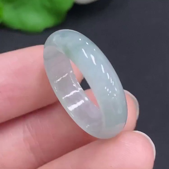 F32807277 Jadeite Ring, Total Weight Approx. 3.1g, Size 20