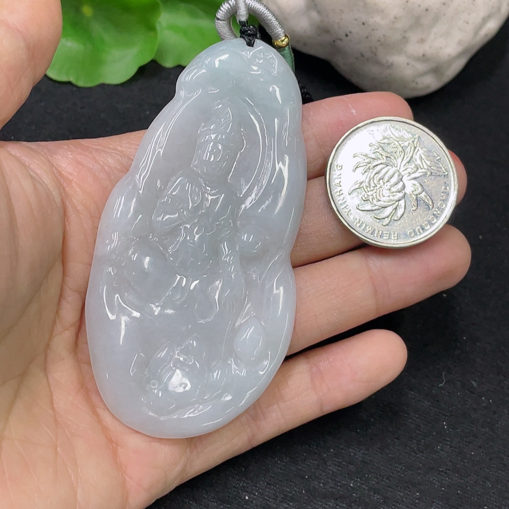 F31612426 JadeitePendant Guanyin with Cord Total Weight Approx. 25.16g