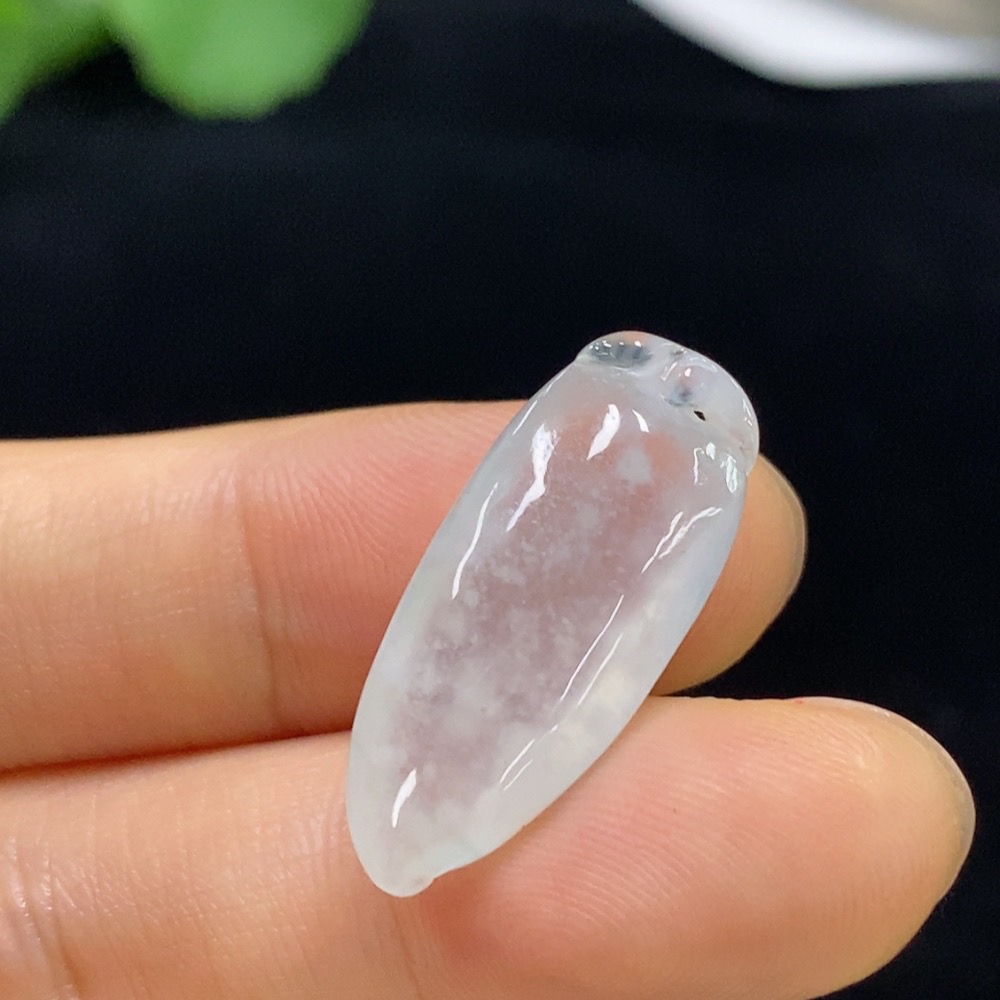 F33929407 Jadeite Auspicious Melon Pendant, Total Weight About 3.2g