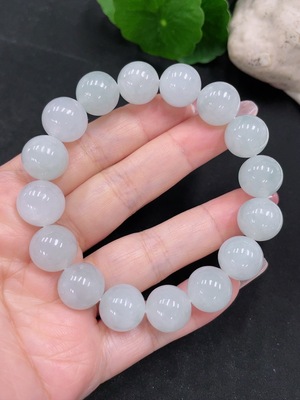 F34013541 Jadeite Bracelet, Approx. 12.5mm Beads, Total Weight About 58.7g