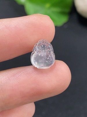 F46548676 翡翠貔貅镶嵌件 货品总重约0.54g