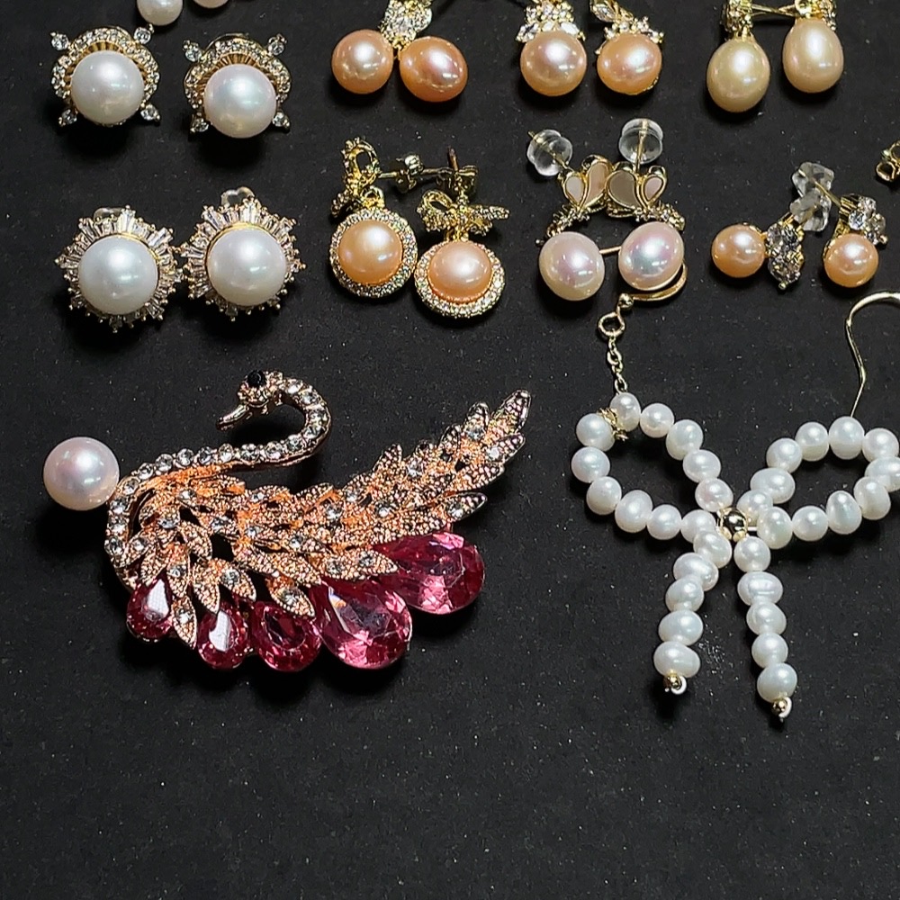 C34988402 Pearl Jewelry Non-Gold Total Weight Approx. 112g Sell as a Lot