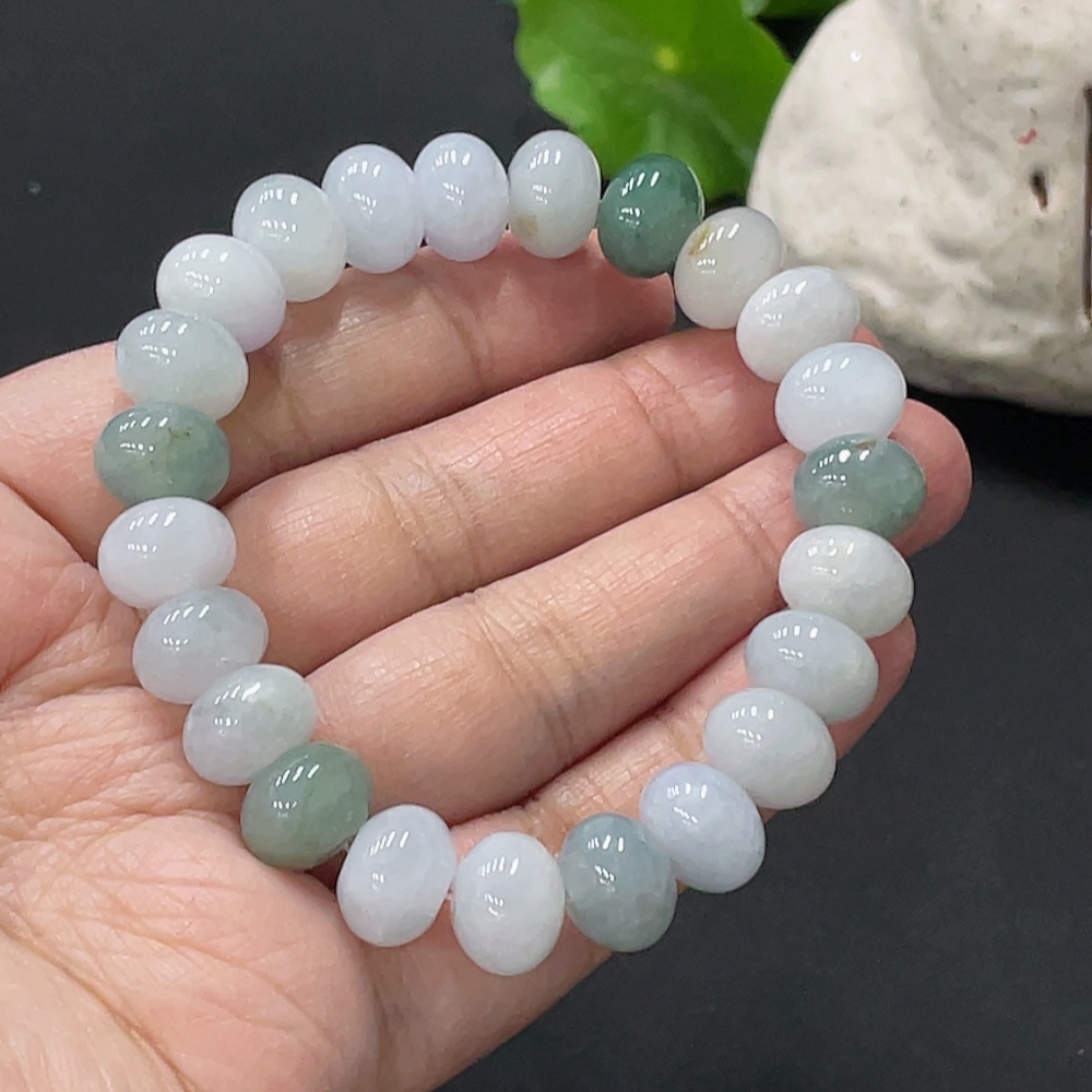 F33876234 Jadeite Bead Necklace Approx. 10.7mm Total Weight About 38.45g