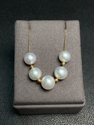 C32784191 Seawater Pearl Necklace 18K Gold Total Weight Approx.8.15g Size 9.2-10.8mm