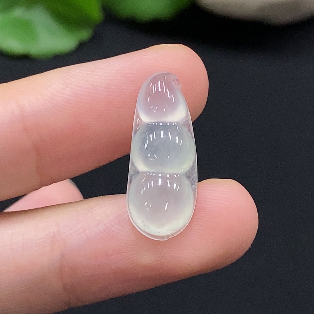 F35082300 Jadeite Dou Embellished Piece, Total Weight Approx. 1.5g