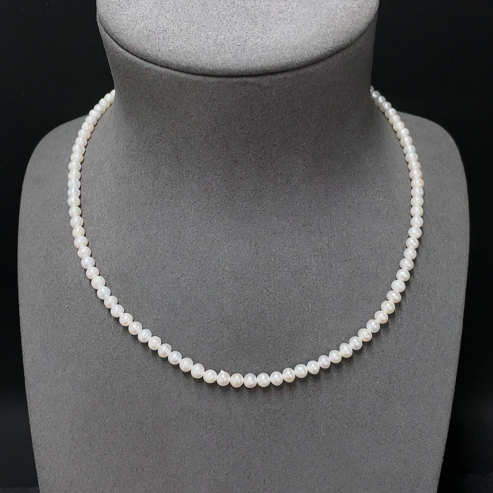 C33923073 Pearl Bead Necklace Non-Gold Total Weight Approx.11.92g Size About 4.3mm