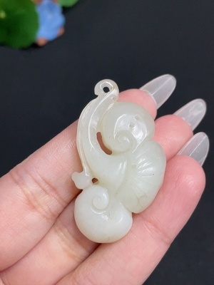 H27081770 Hetian Jade Pendant   Ruyi   Total Weight: Approx. 14.4g