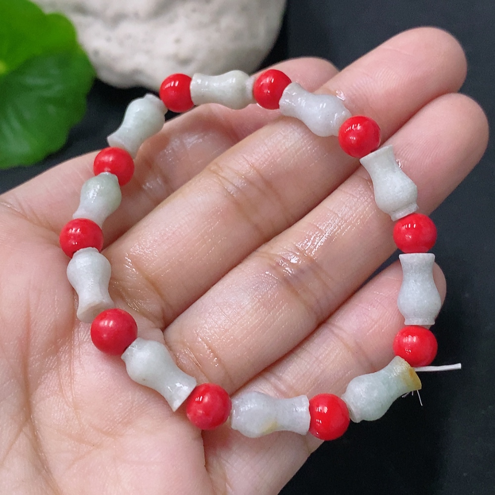 F32761029 Jadeite Bracelet Pendant Sell as a Lot with Non-Grade A Beads Rough