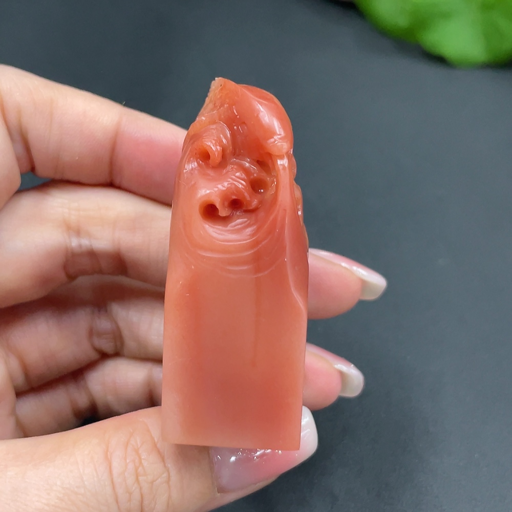 H21416121 Shoushan Stone Fish Seal Total Weight Approx. 58.5g