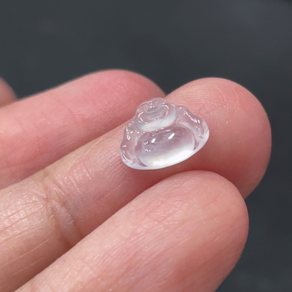 F30449446 Jadeite Buddha Inlay Piece