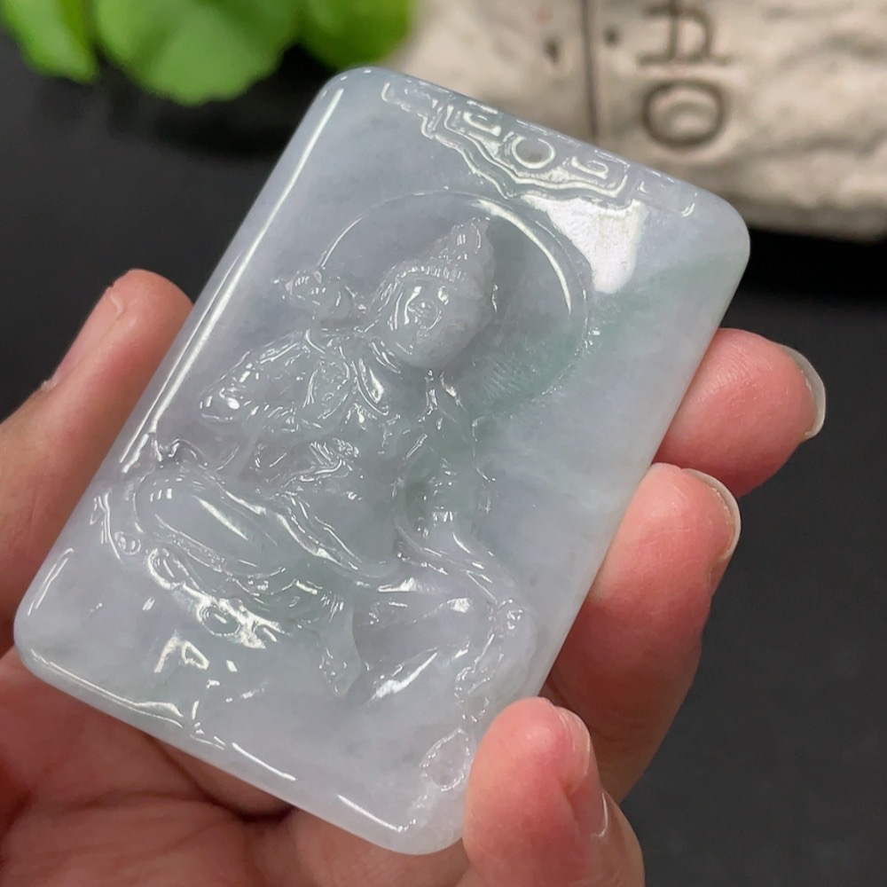 F34057826 Jadeite Guanyin Pendant Total Weight Approx. 28.63g