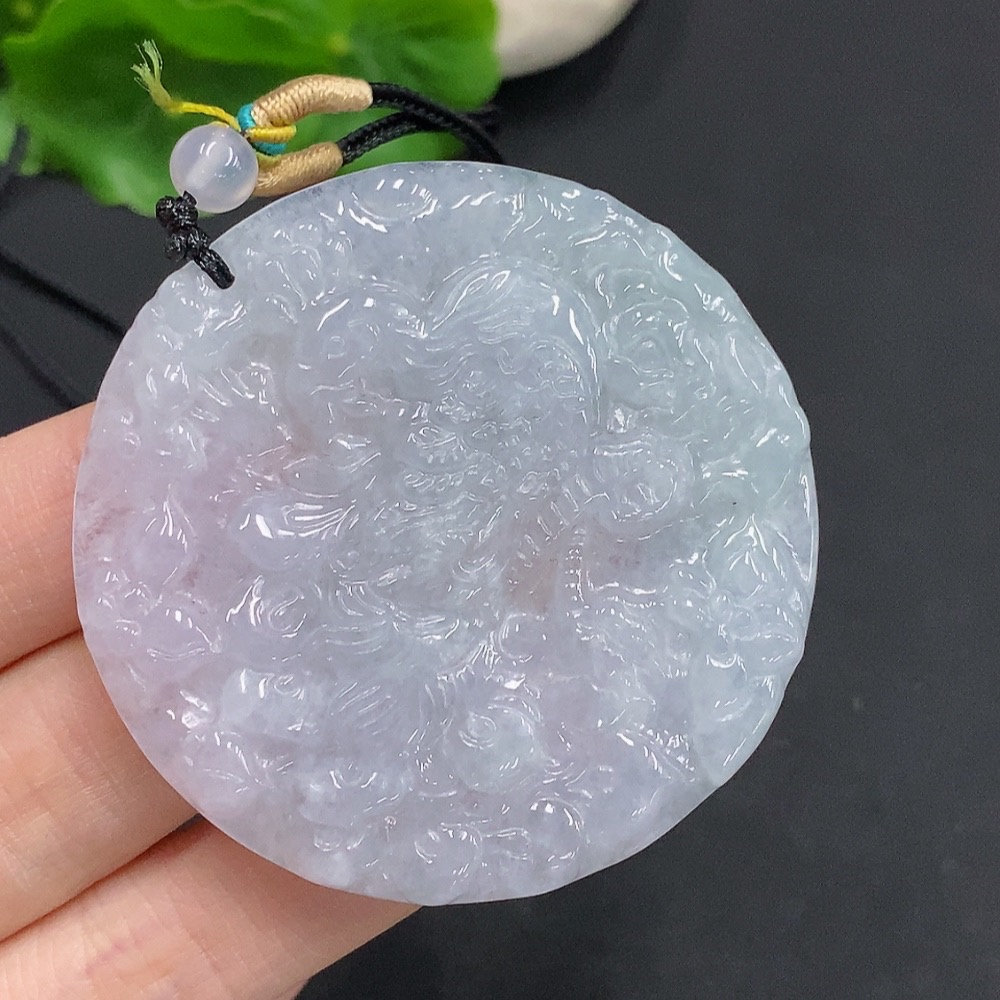 F32808377 Jadeite Peacock Pendant