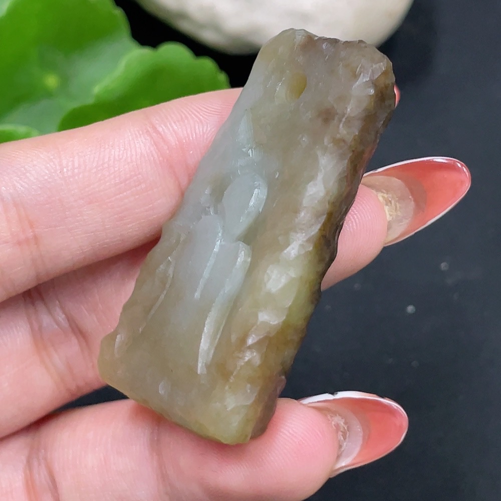 H34027439 Hetian Jade Pendant: Enlightenment Total Weight: Approx. 27.9g