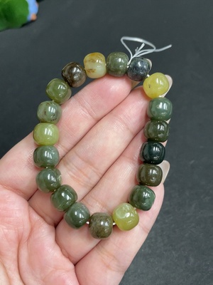 H29379711 Hetian Jade Bracelet, Approx. 9.8 mm, Total Weight Approx. 30.3g