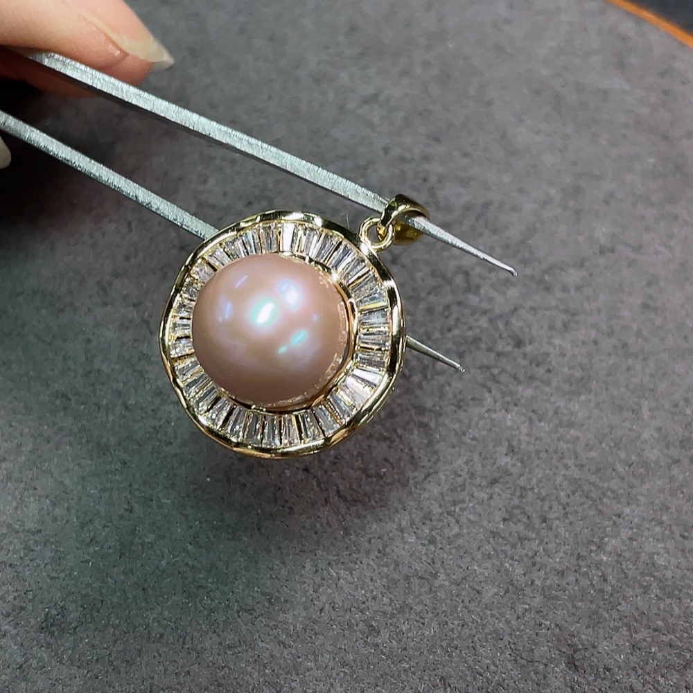 C34037974 Pearl Pendant Non-Gold Total Weight Approx. 6.02g Size About 12.7mm