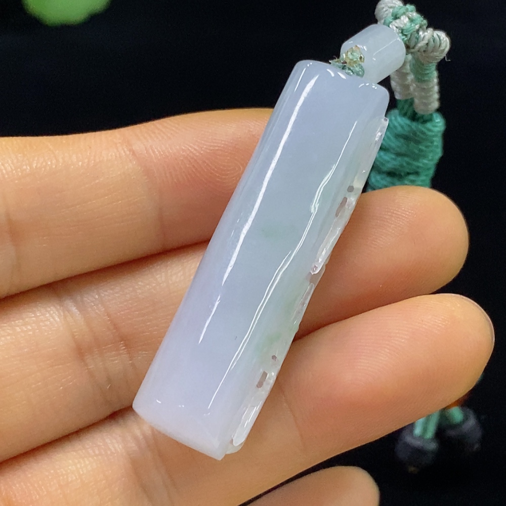 F34025696 Jadeite pendant with cord total weight about 18.5g