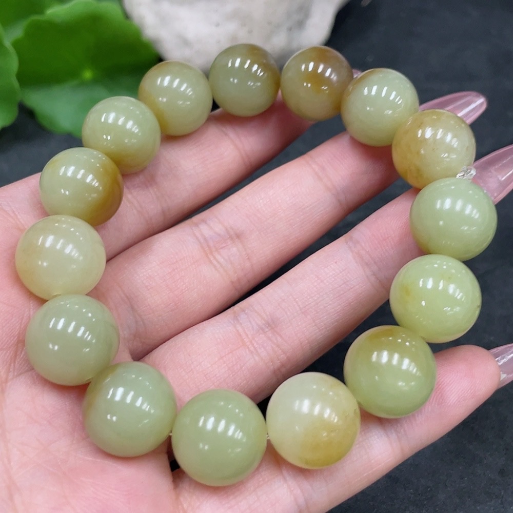 H33944798 Hetian Jade Bracelet, approx. 13.8mm, total weight approx. 64g
