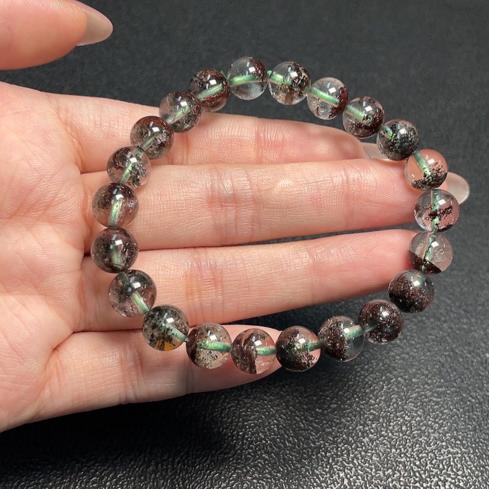C34952045 Crystal Bracelet, Color Origin Undetermined, Total Weight Approx. 19.69g, Size About 8.6mm (Color)
