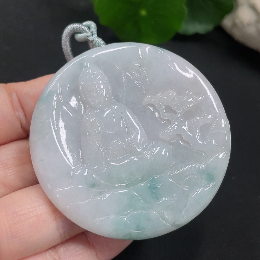 F28262858 Jadeite Guanyin Pendant