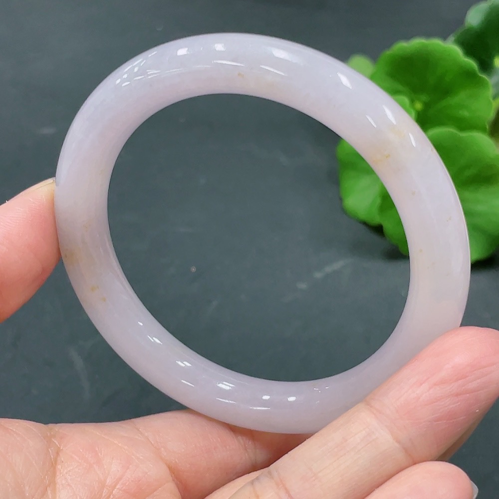 F22524222 Jadeite Round Bangle Size 56.9 Total Weight 51.439g