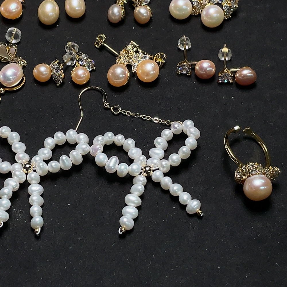 C34988402 Pearl Jewelry Non-Gold Total Weight Approx. 112g Sell as a Lot