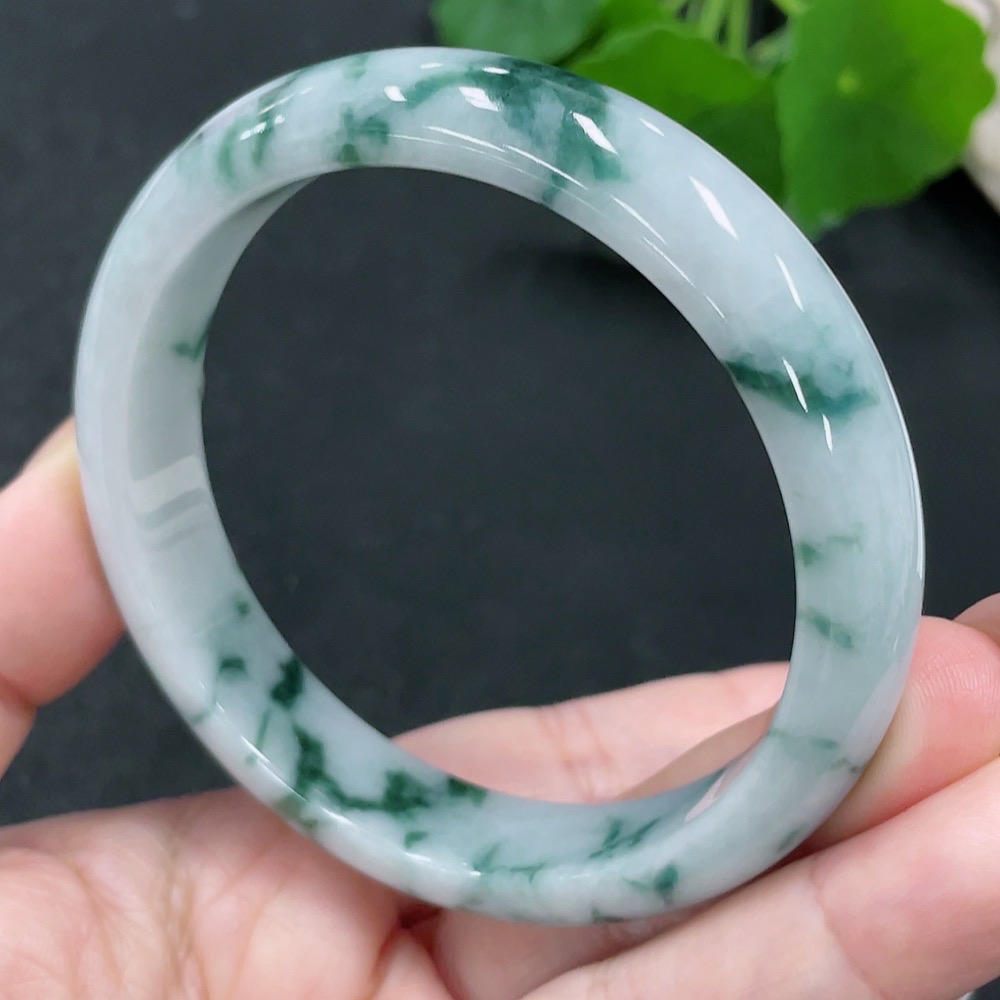 F29360015 Jadeite Regular Bangle, Size 58.9, Total Weight Approx. 53.9g