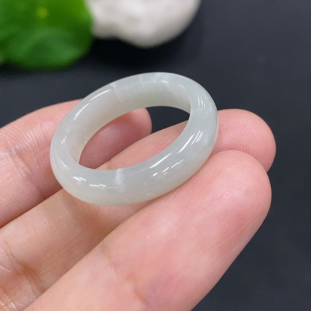 F34000563 Jadeite Ring Size 20 Total Weight Approx. 3.8g