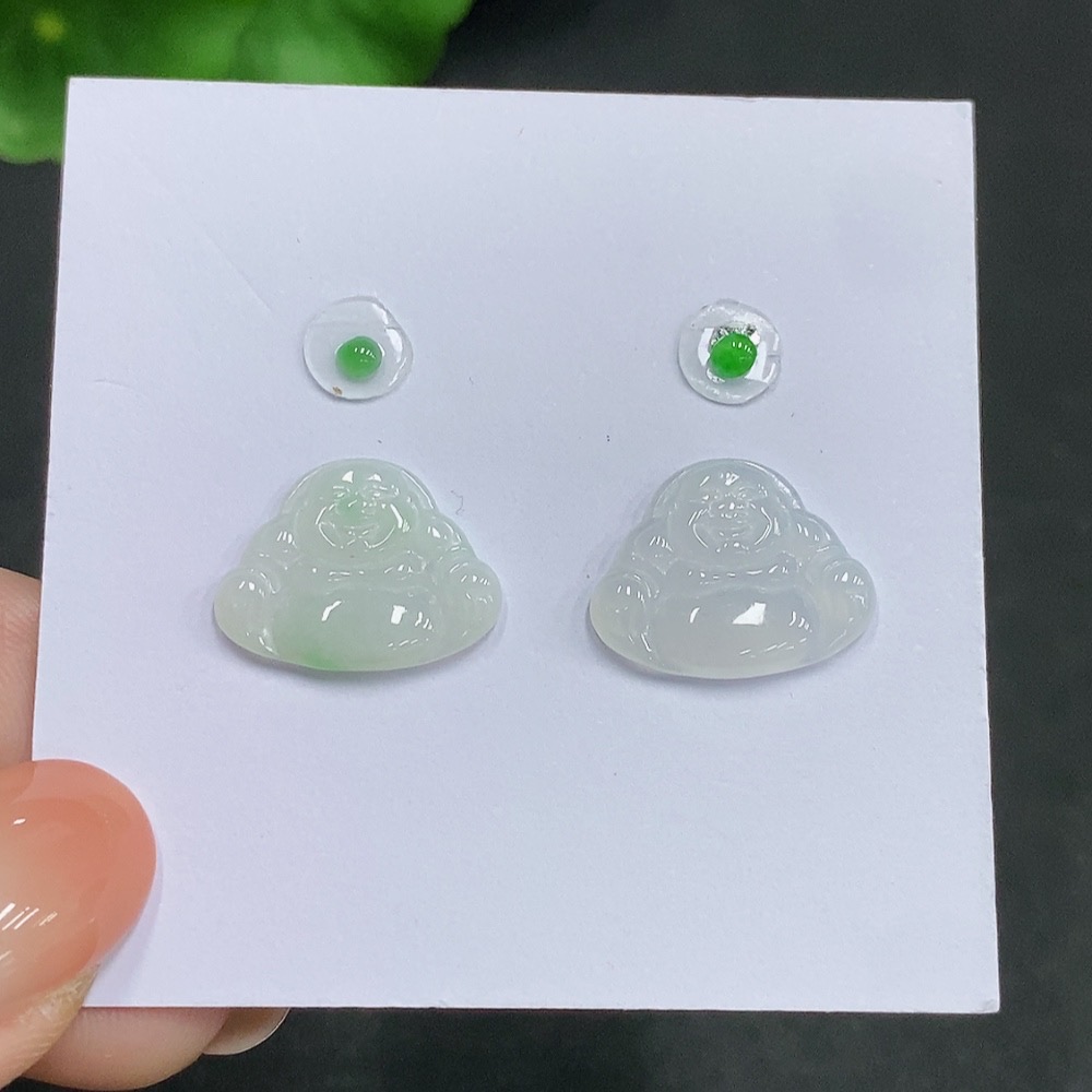 F34035699 Jadeite Inlaid Pieces Sell as a Lot