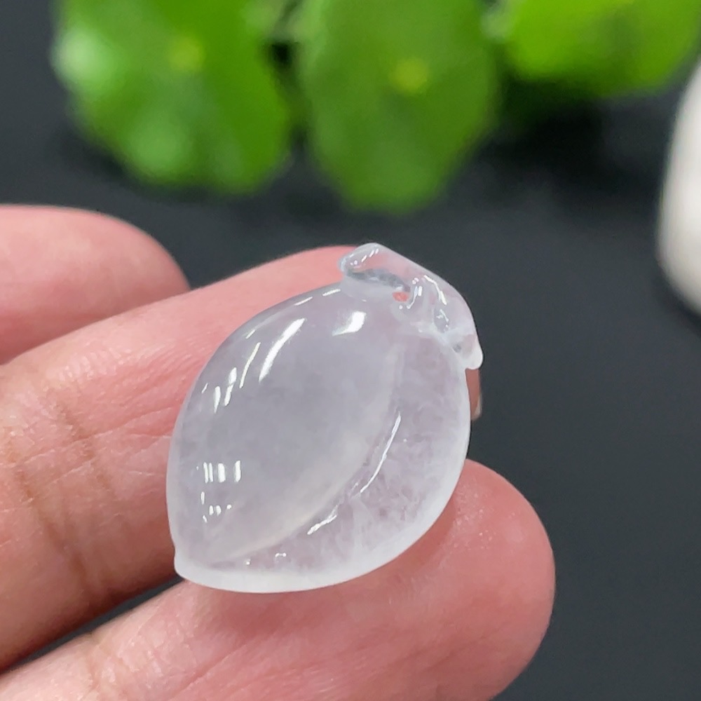 F32756250 Jadeite Fu Peach Pendant, Total Weight Approx. 2.56g