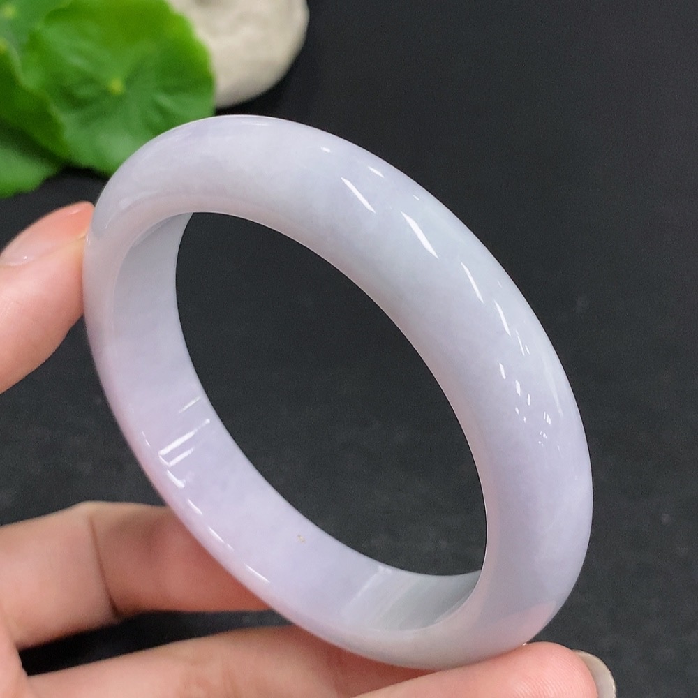 F34003077 Jadeite Round Bracelet, Total Weight Approx. 59.2g, Size 57