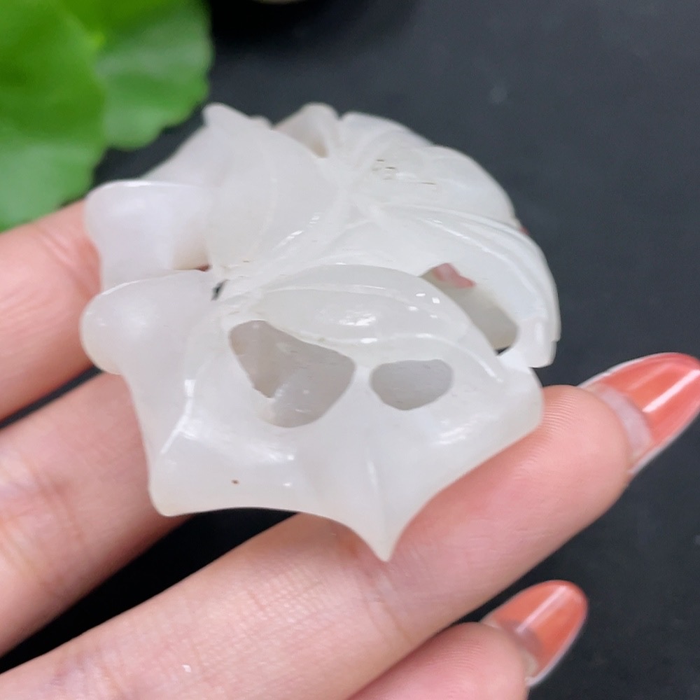 H35112077 Hetian Jade Pendant Bamboo Joint Total Weight Approx. 28.6g