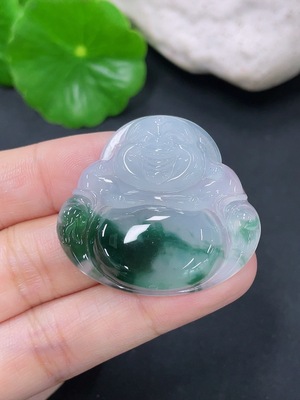 F41934357 翡翠挂件佛公 货品总约重10.15g