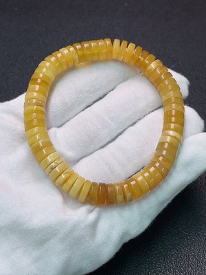 C34950849 Amber Beeswax Bracelet Total Weight Approx. 12.21g Size About 9mm