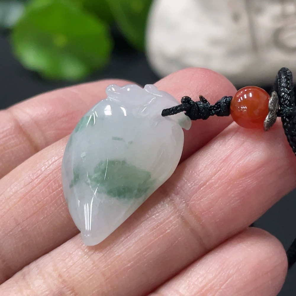 F30448954 Jadeite Fu Peach Pendant