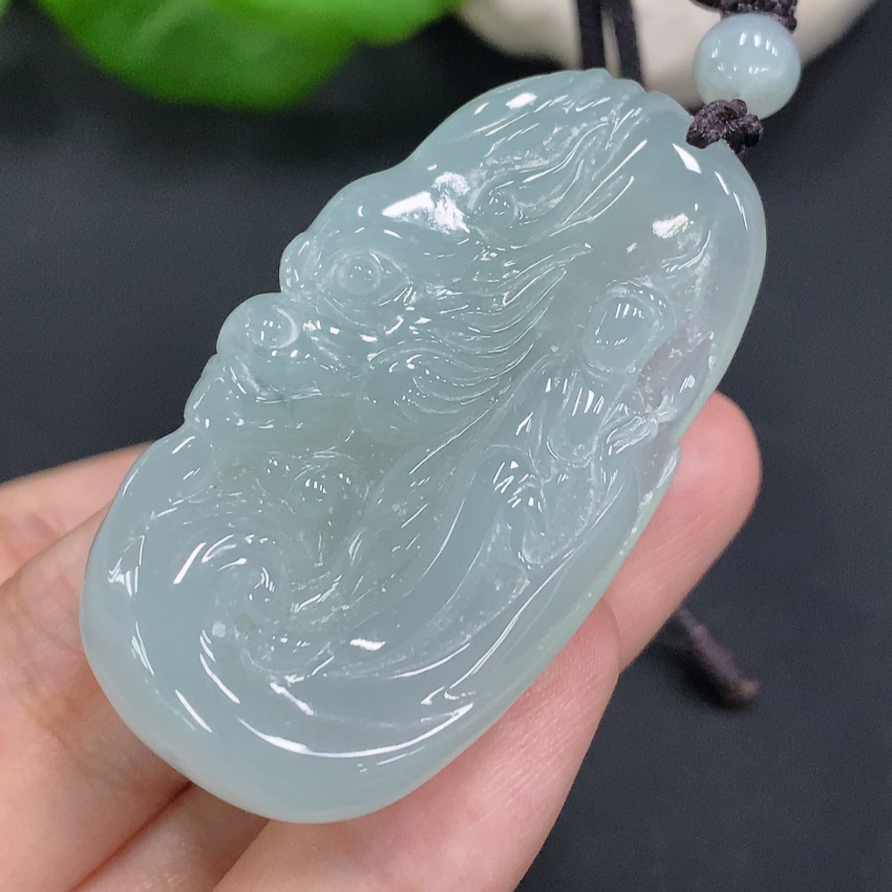 F29434019 Jadeite Pendant Total Weight Including Rope Approximately 27.2g