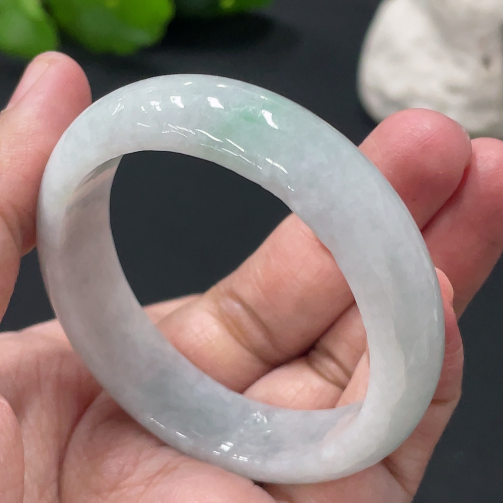 F32722012 Jadeite Round Bracelet Total Weight Approx.34g Containing Other Mineral Components Size 45.2